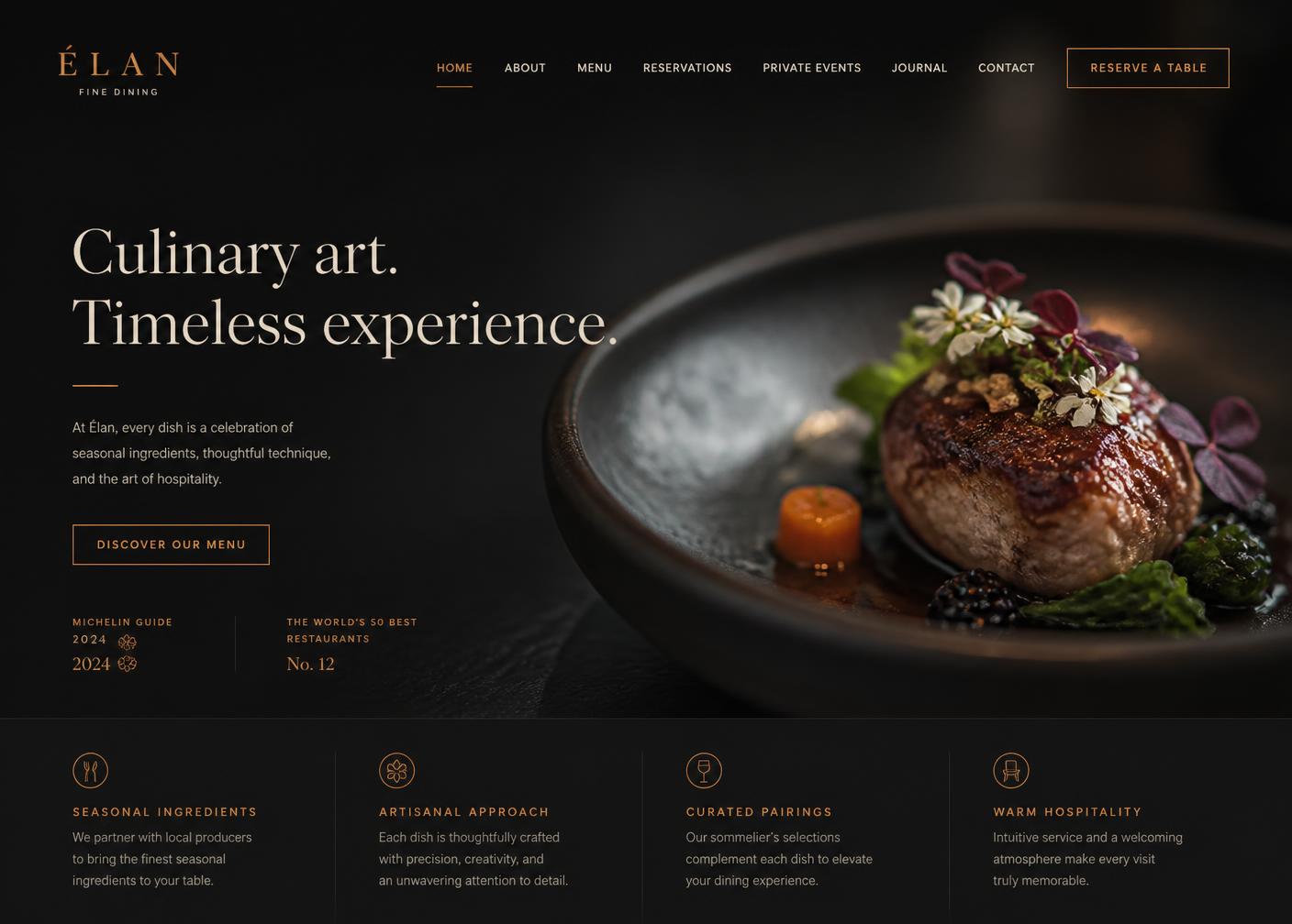 Saffron House website design